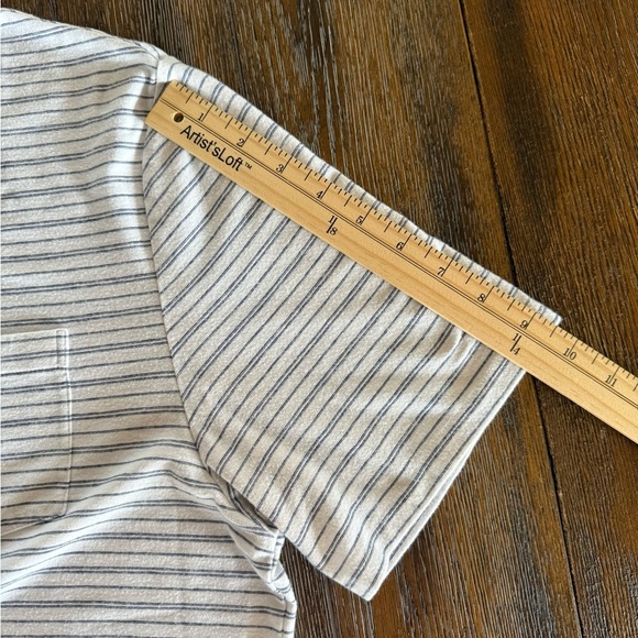 Vineyard Vines Edgartown Men's White and Navy Striped Polo Shirt Size L - Picture 5 of 9